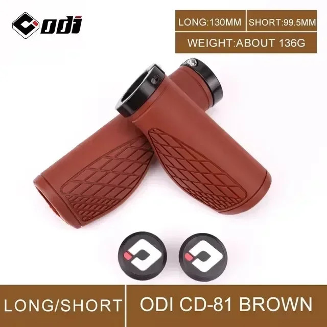MTB Bike Handlebar Grips Ergonomic Rubber Anti Slip Long Short Bicycle Grips