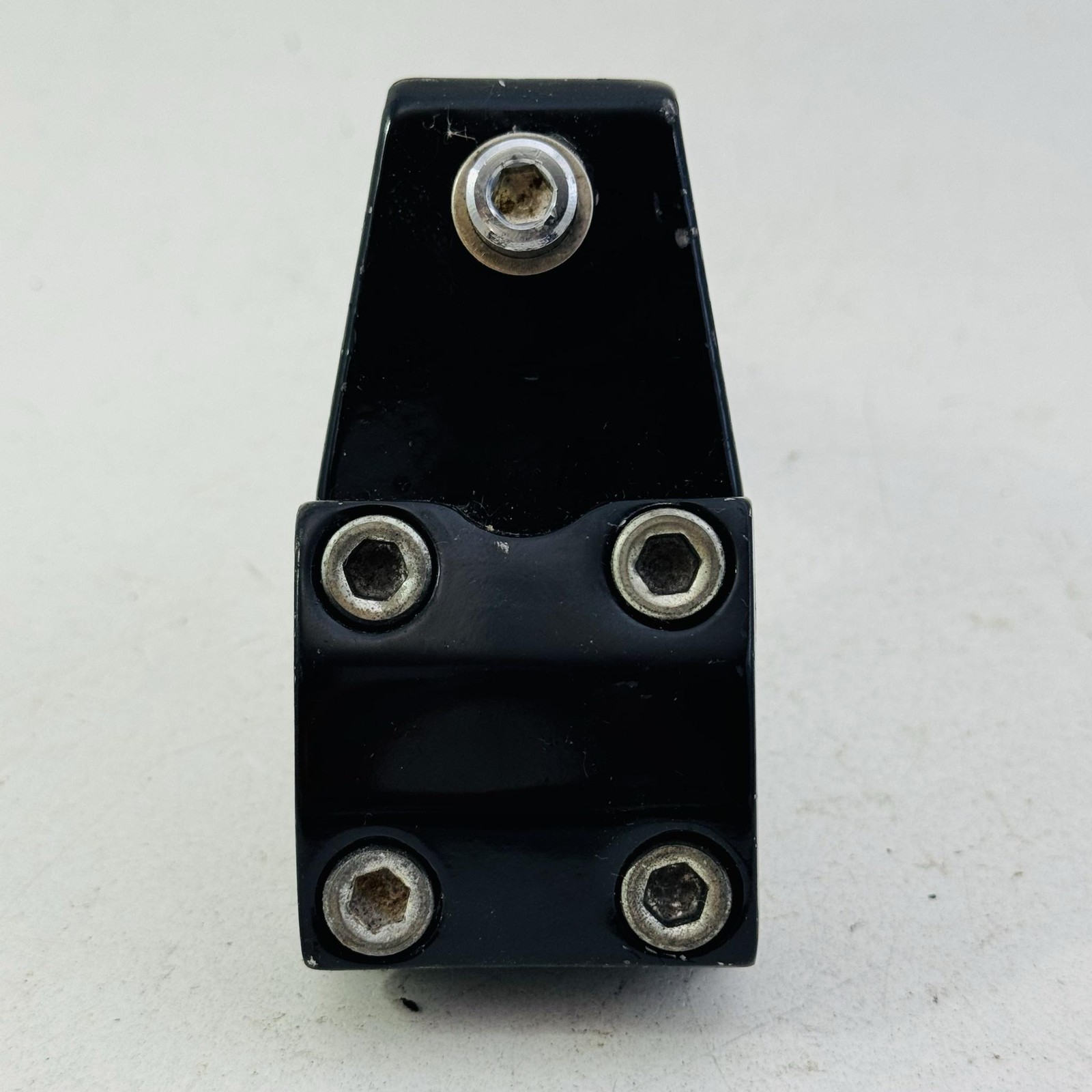 Vintage BMX Quill Handlebar Stem 21.1mm 4-Bolt Neck Black Steel Bike A05