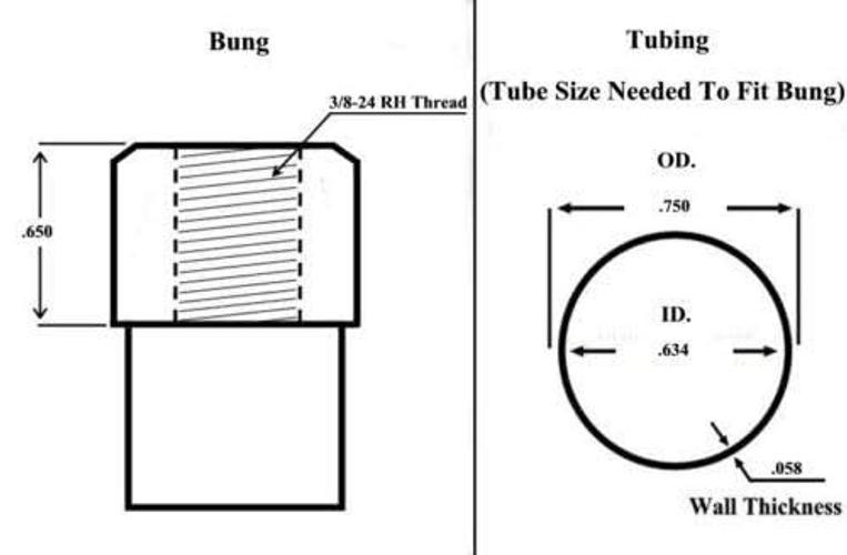 Panhard Bar Kit .058 Bungs Rod End Heim Joint LH + RH 3/8 x 3/8-24