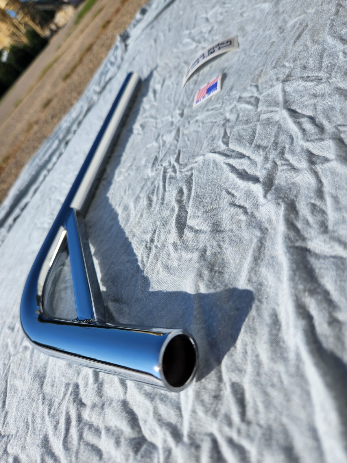 NEW 7/8″ 4130 Layback Chrome Seat Post Square Brace BMX CW Al’s Rapid Transit SM