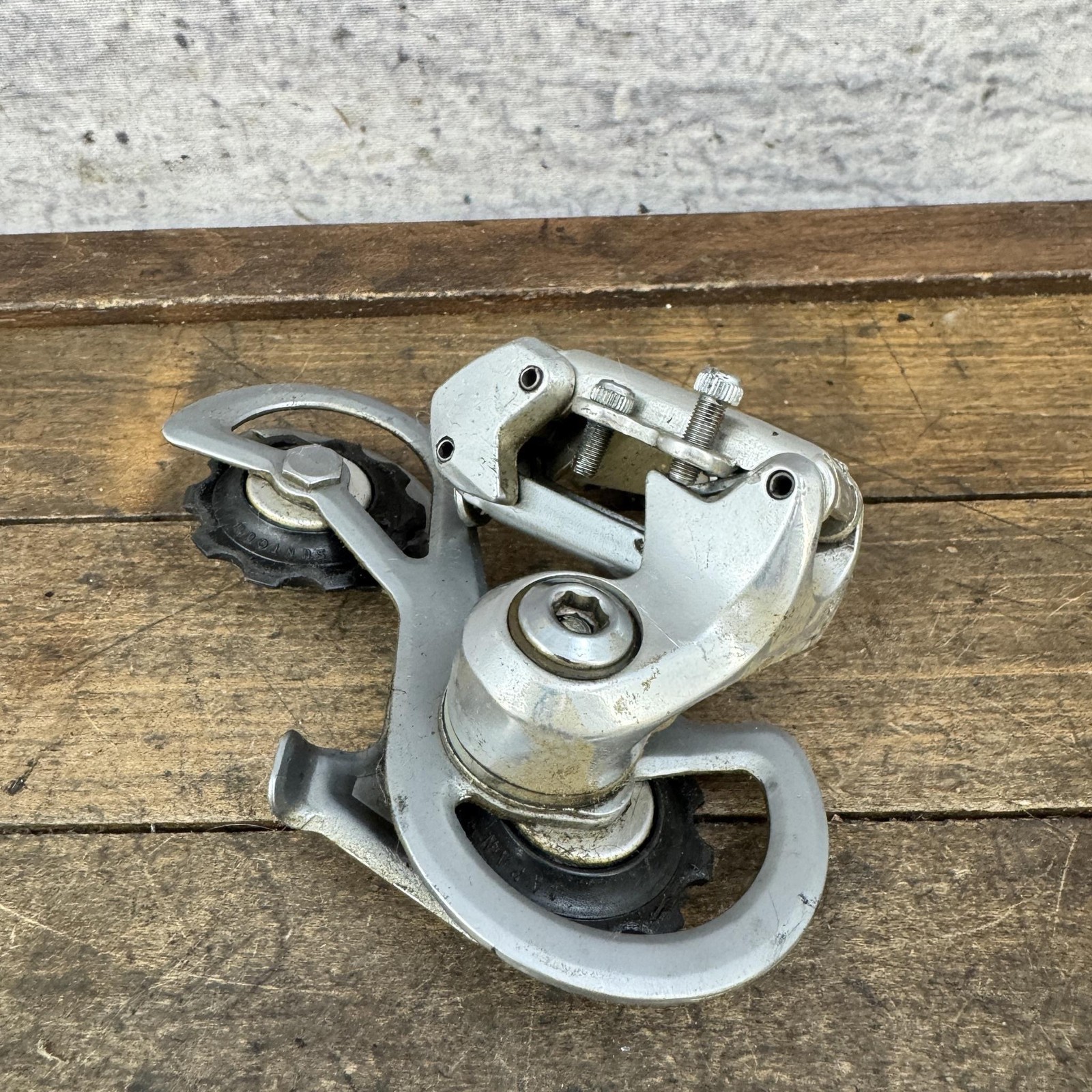 Vintage Suntour ARX Rear Derailleur Short Cage Silver Japan Road Bike 245g
