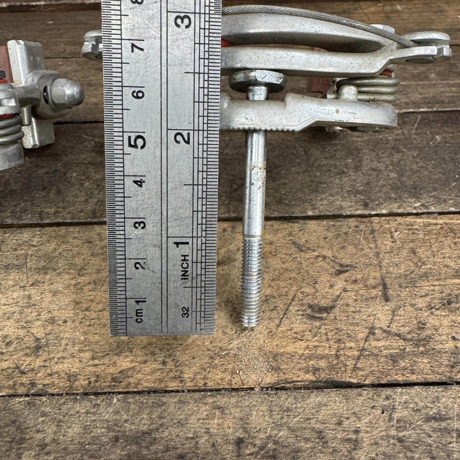 Vintage Dia Compe Center Pull Brake Caliper Set Clamp On Yoke Cable Clips