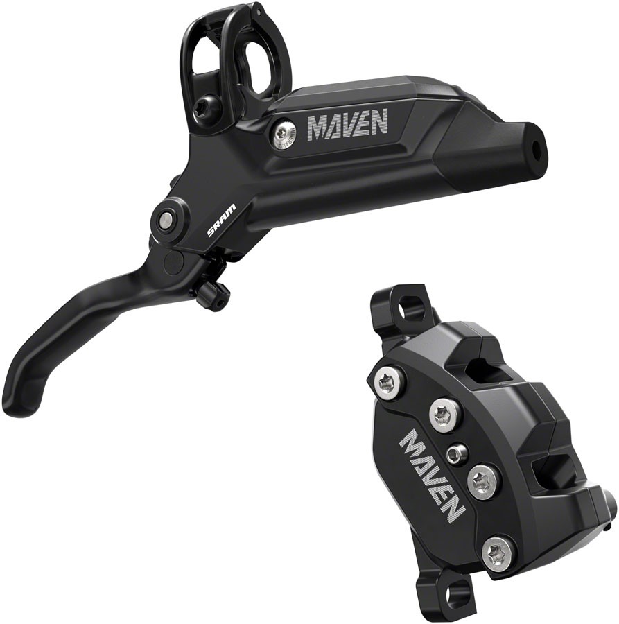 SRAM Maven Base Disc Brake and Lever – Rear or Front, 2000mm Hose, Post Mount,