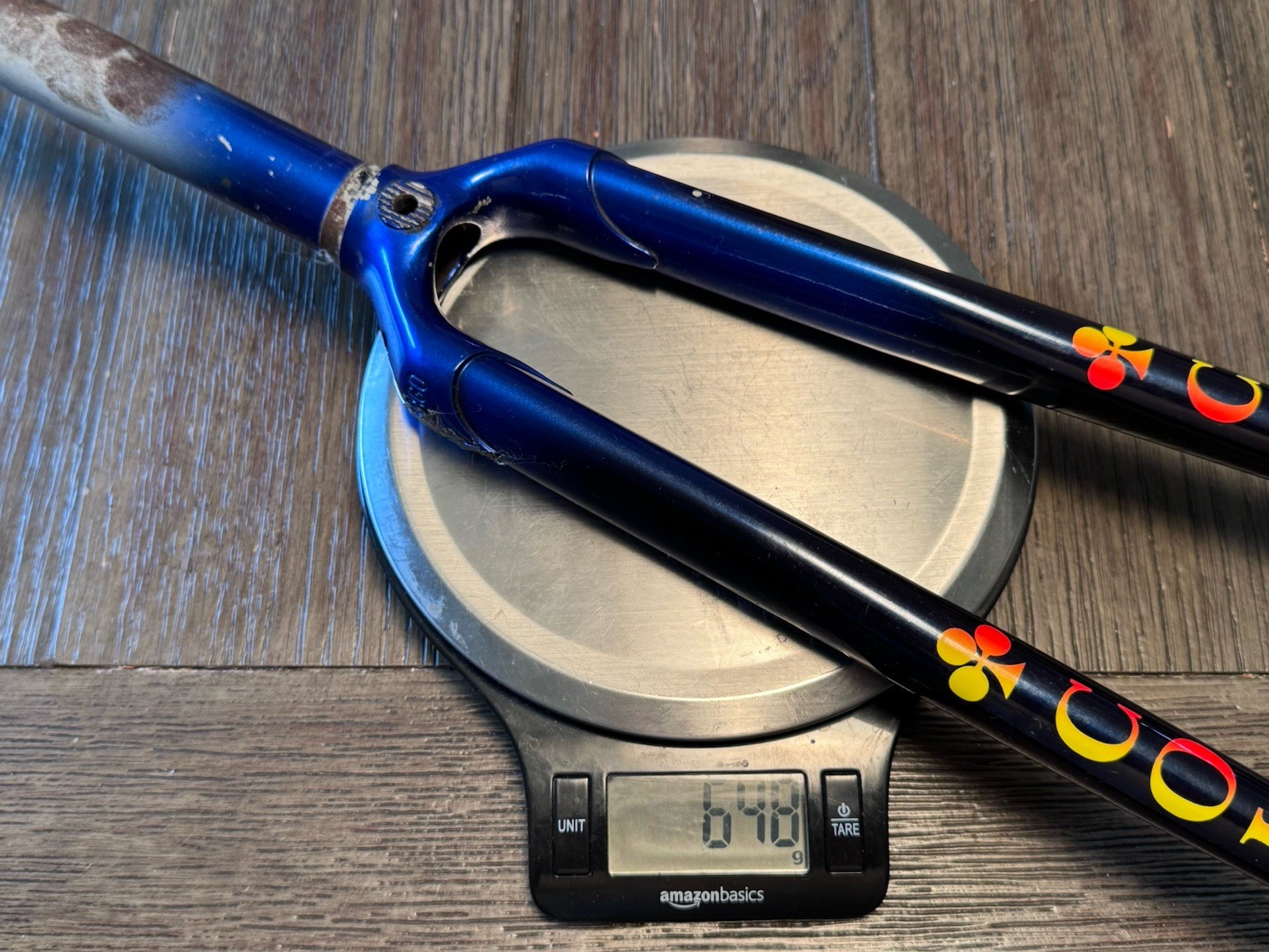 Colnago Steel Straight Fork 700C 1” Threaded Pantograph Crown Blue Vintage Road