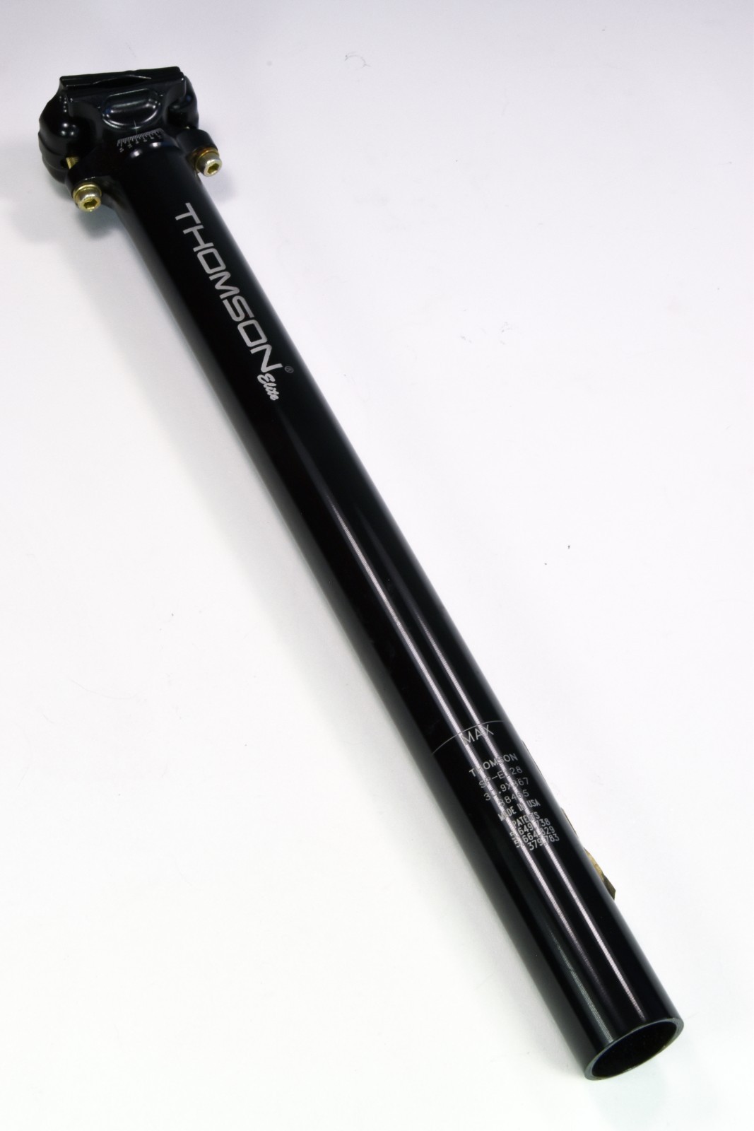 Thomson Elite seatpost 30.9 x 367mm New black zero setback NOS MTB