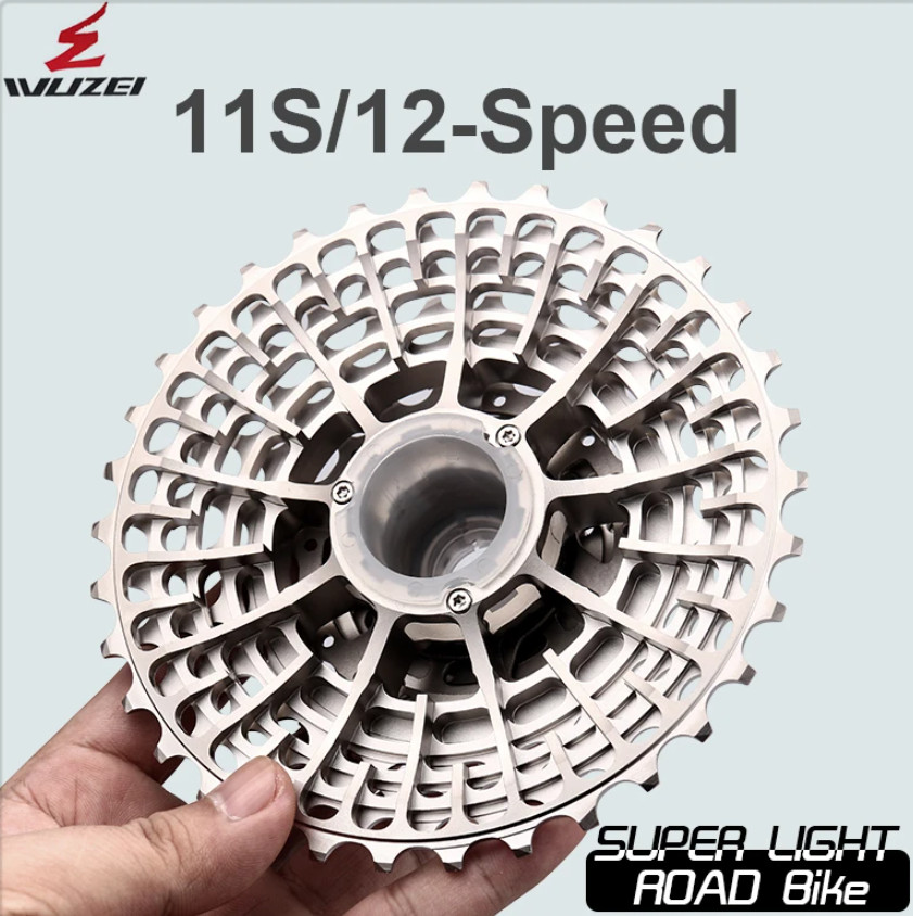 WUZEI CNC Road Bike 12/11S Ultralight Freewheel 11-28/32/34/36T Bicycle Cassette