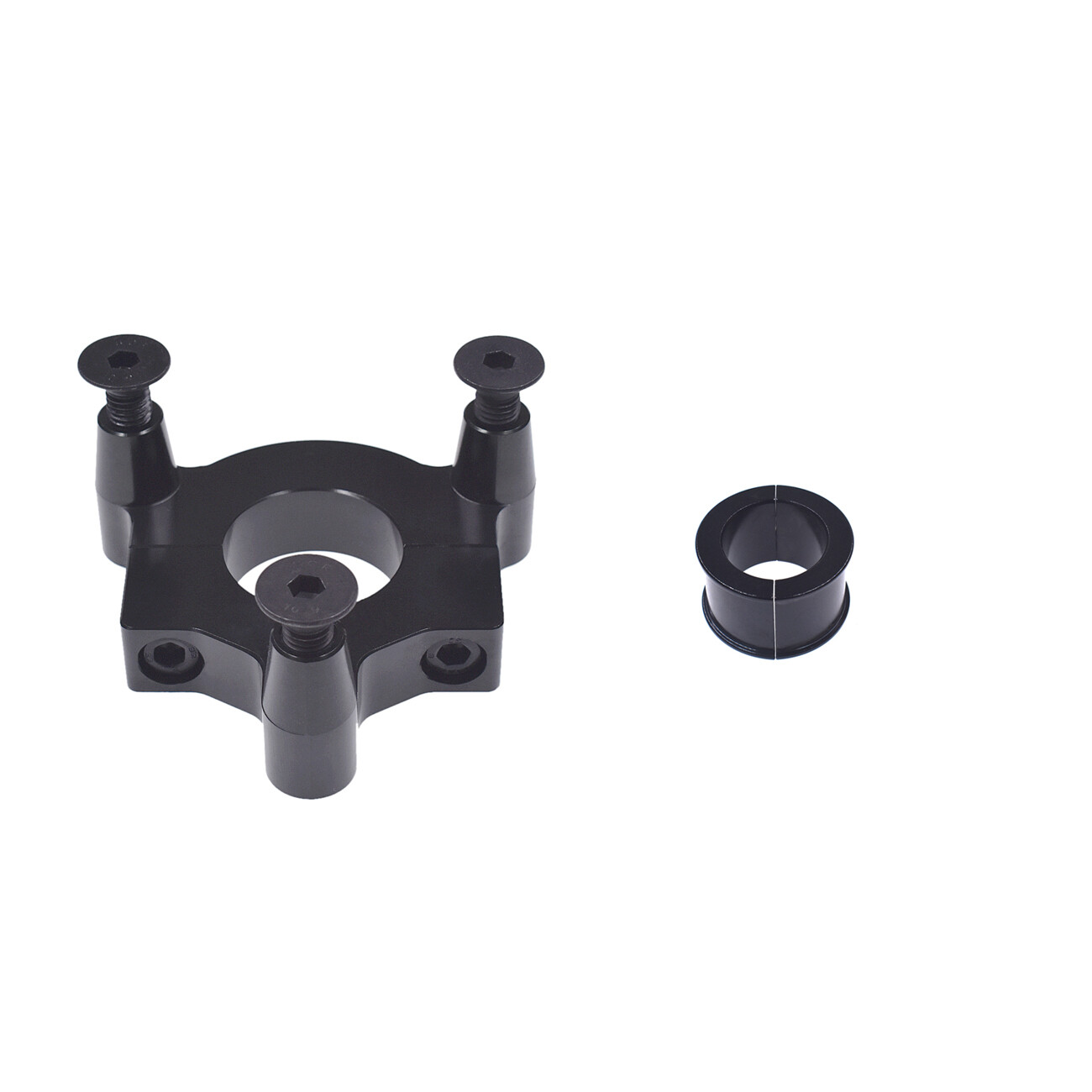 Black 1″ 25mm / 1.5″ 38mm CNC Adapter Fits 49cc 50cc 66cc 80cc Motorized Bicycle