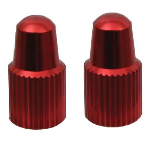Yokozuna Alloy valve cap, Presta, red – pair