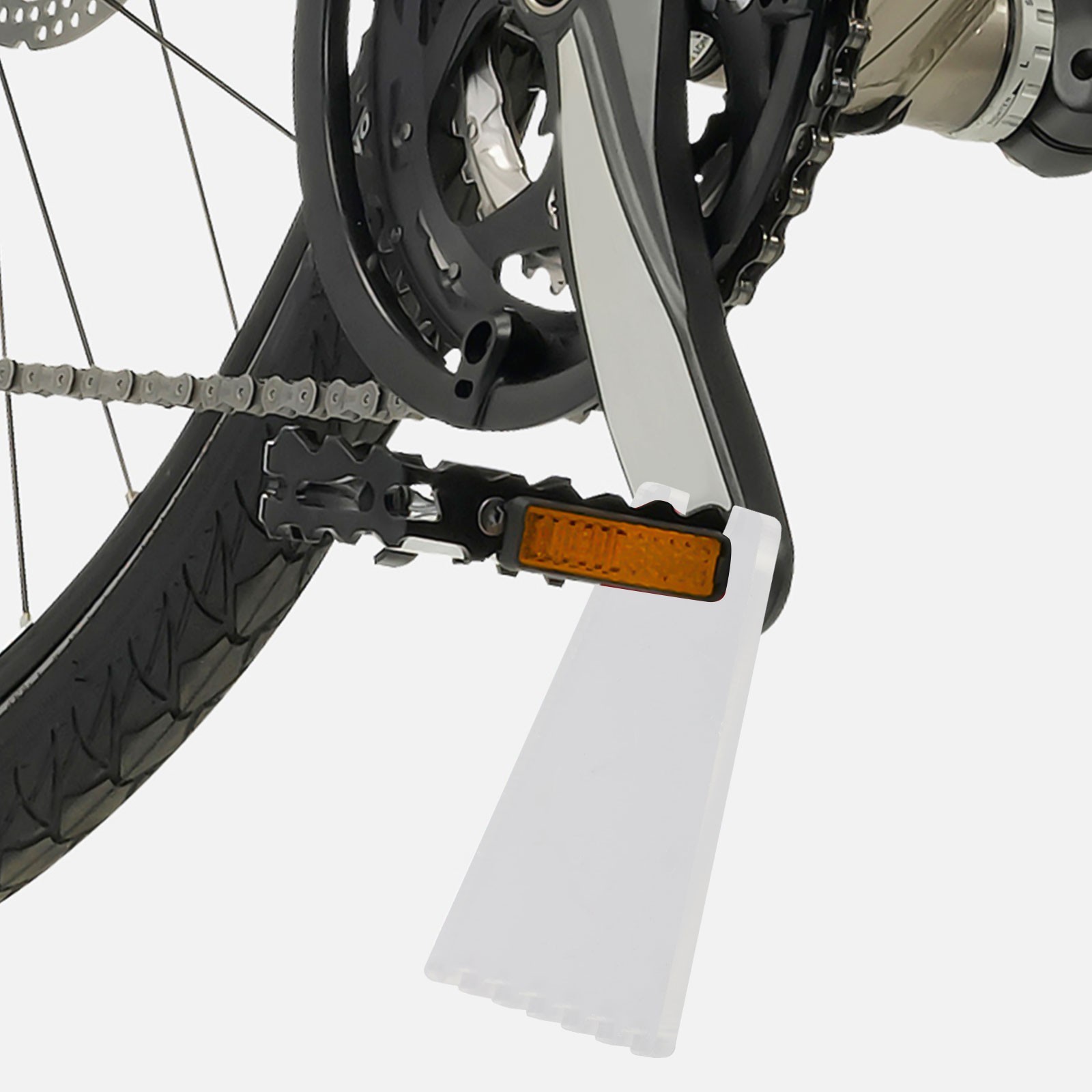 Compact Clear Acrylic Kickstand for Mountain Bike Road Bike 14 cm x 8 cm