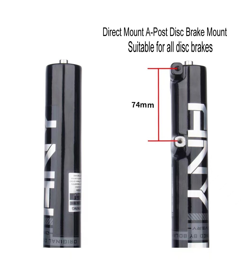 24″ Mountain Bike Air Fork Disc Brake Shock Absorber Quick Removal Front Fork