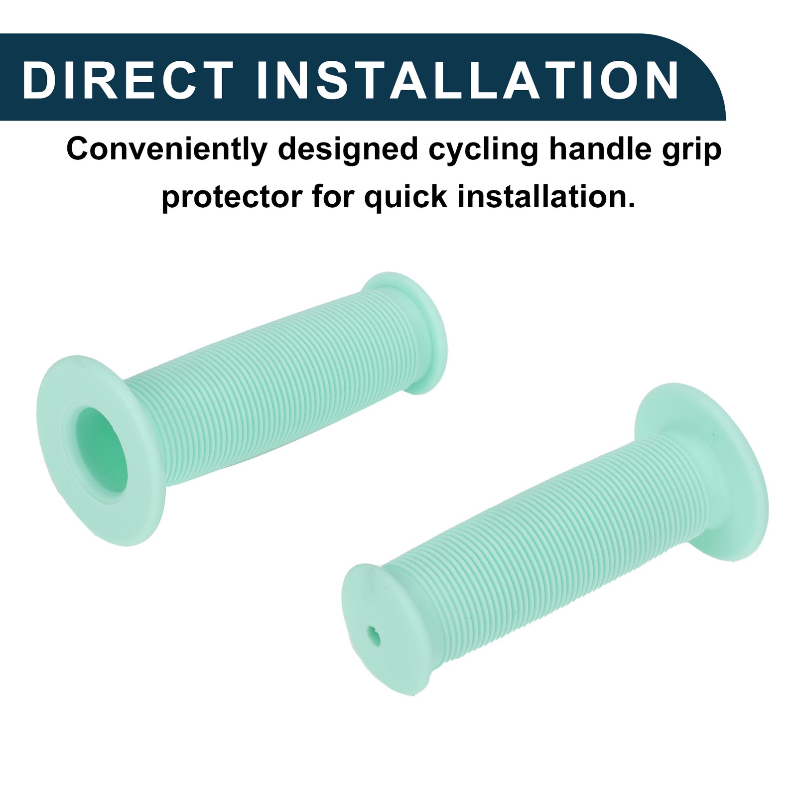 Bike Handlebar Grip Cover 100mm Lightweight MTB End Grip Protector Blue 1 Pair