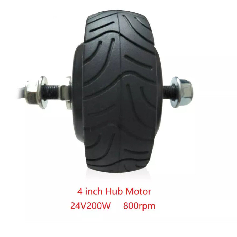 4 inch 24V36V BLDC Electric Motor Wheel Double Single Shaft Hub Motor Scooter