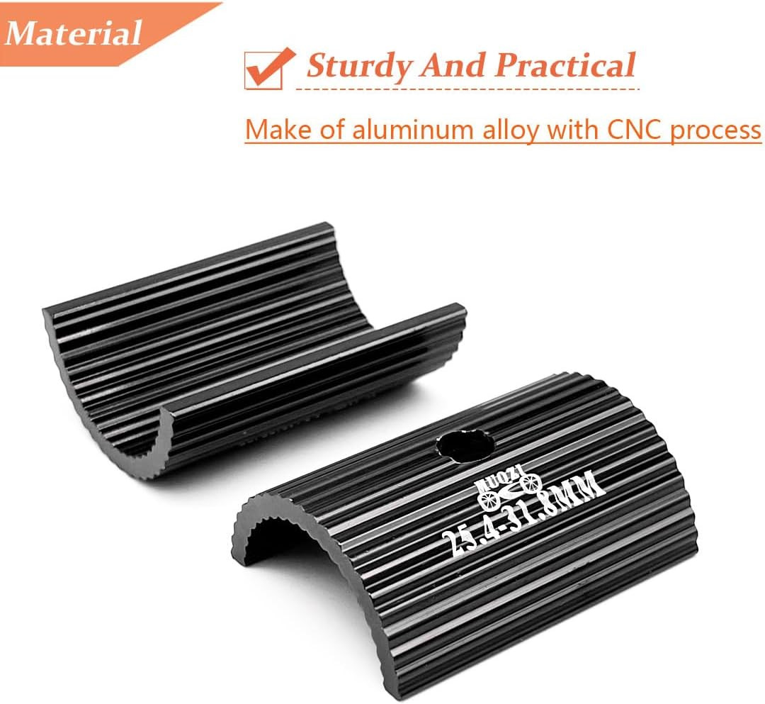 1Pair Bike Handlebar Shim Bicycle Handlebar Stem Shim Handle Bar Adapter Reducer