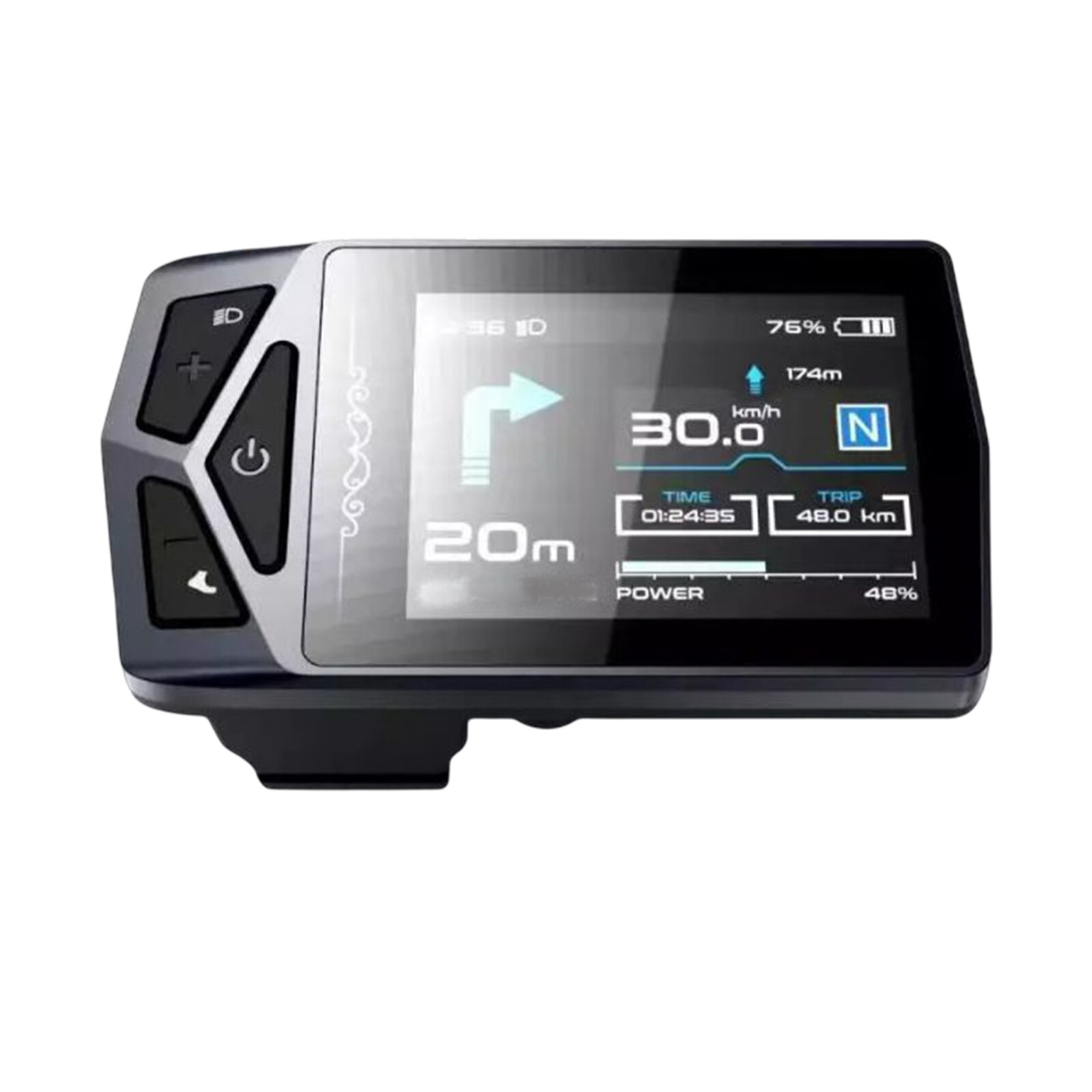 E-bike 36V 48V 52V Ebike IPS LCD Display NAVI Panel Control For BBS UART Bafang