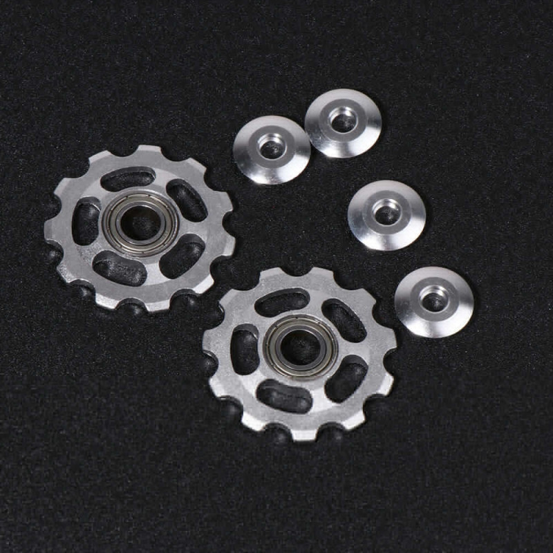 2 Pcs Mountain Bike Accessories Road Wheels Pulley Rear Derailleur