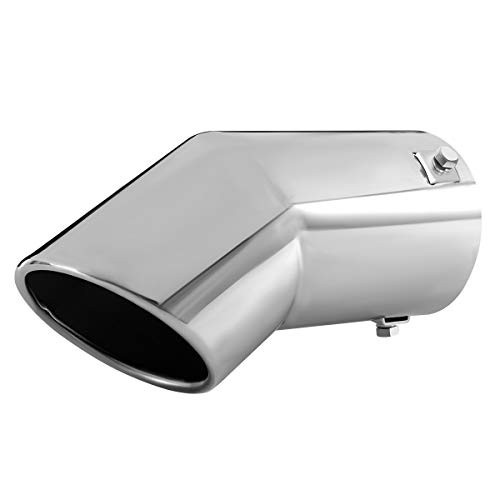 Exhaust Tip, 2.75-3 inch inlet adjustable, 3.5» Outlet 8» Long Chrome