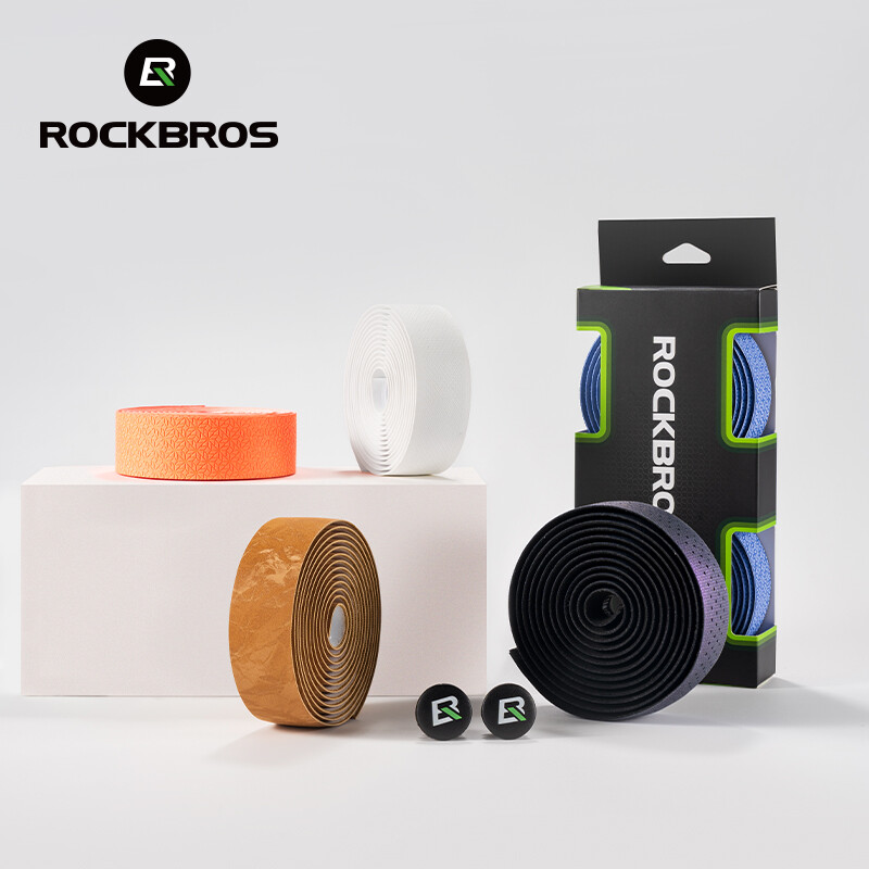ROCKBROS Bike Handlebar Tape Soft EVA Bicycle Bar Tape Grip Handle Wraps 2 Rolls