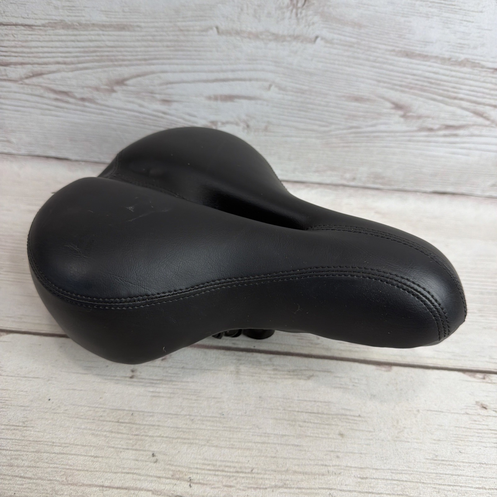 Comfort Wide Big Bum Soft E-bike Bicycle Saddle Seat Cushion Black VGC Free Ship