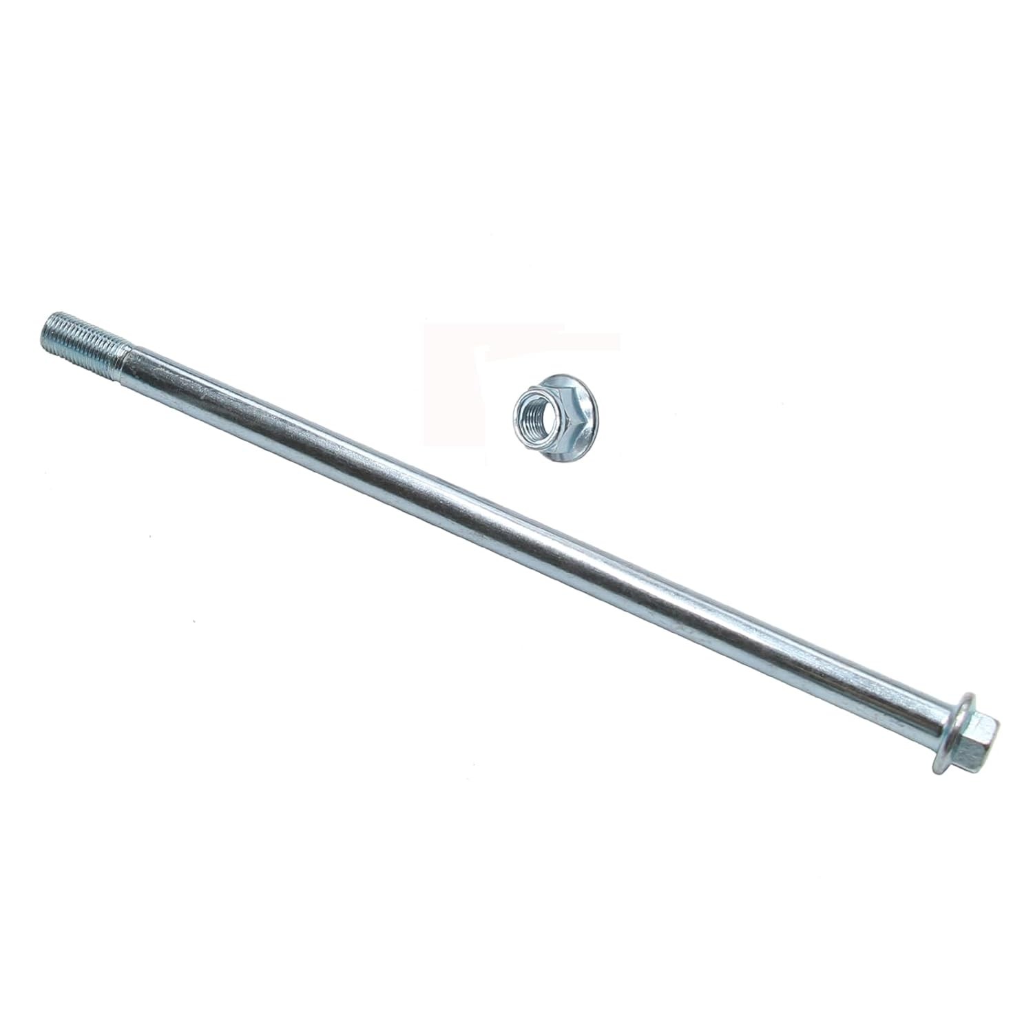 12mm Rear Axle Spindle 255mm Nut Fit 50cc 110cc 125cc Dirt Bike Pit Bike Parts