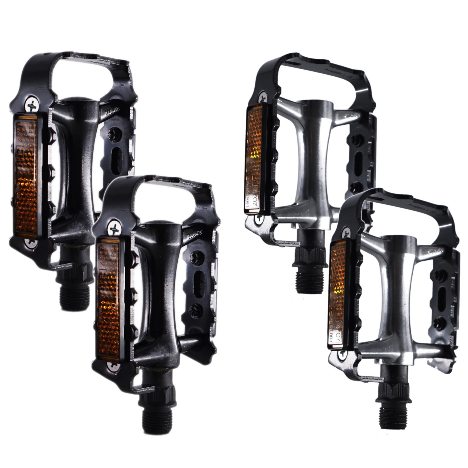 Wellgo Alloy Mountain Bike/ Urban 9/16″ Pedals #M248DU Black/ Black-Silver