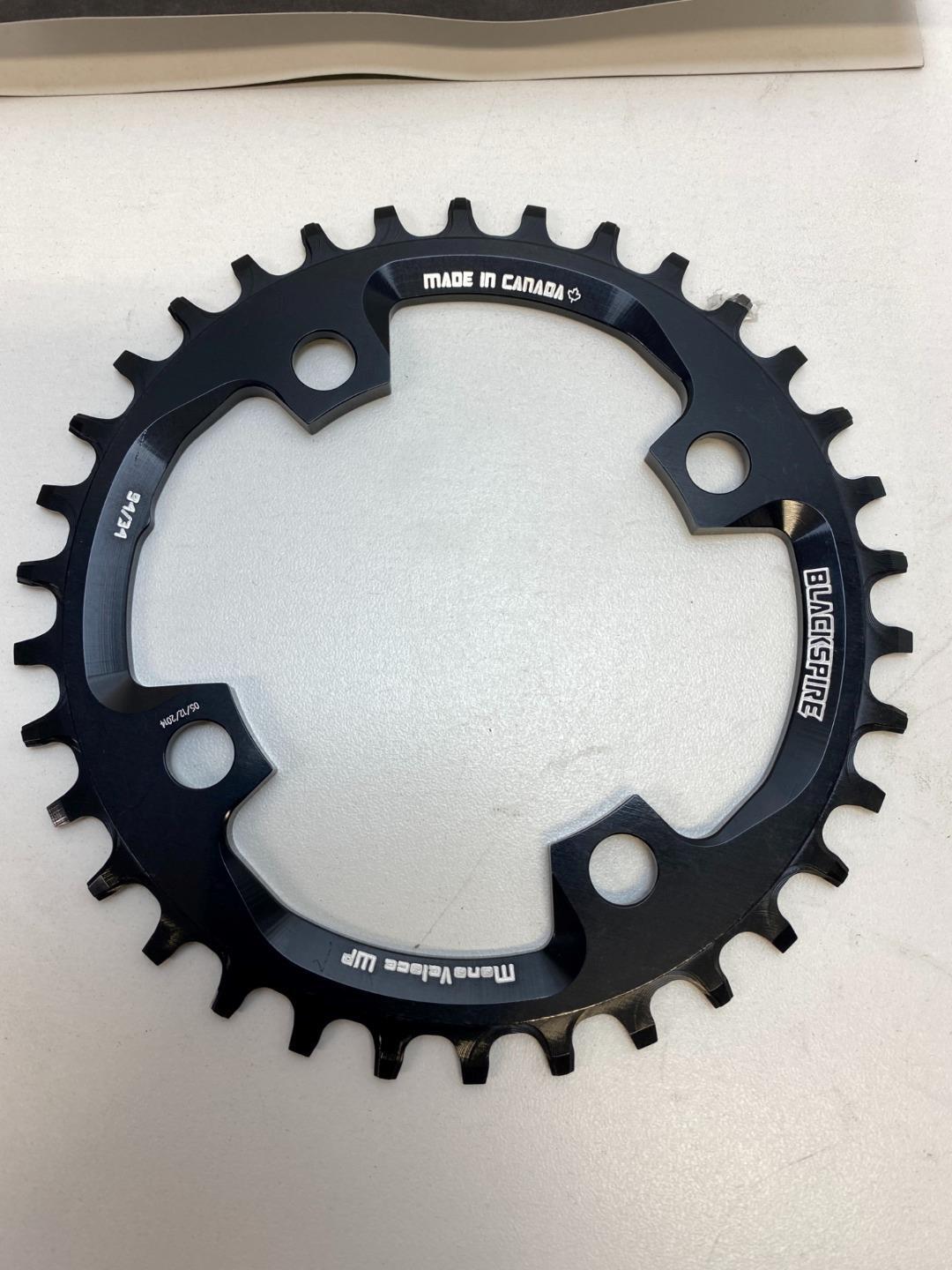 new Blackspire Chainring snaggletooth NWP 9sp 10sp 11sp 94/34 black #10