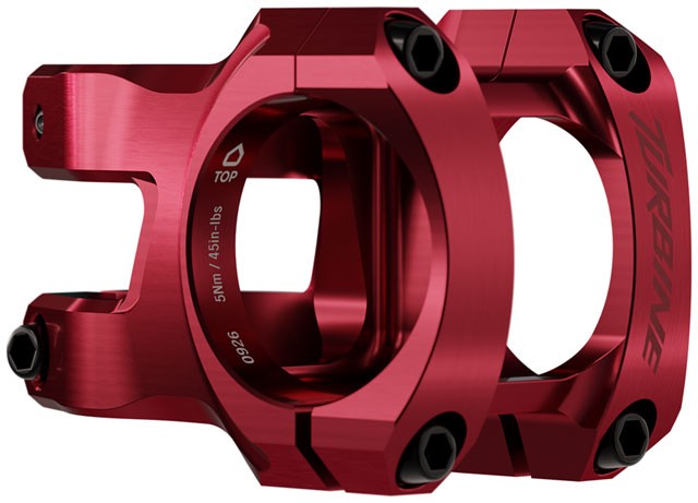 RaceFace Turbine Stem – 40mm, 35mm Clamp, +/-0, 1 1/8″, Red
