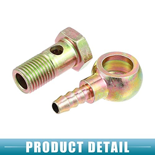 Banjo Bolt M14x1.5 8mm Banjo Hose Barb Bolt Fittings Brake Line Fitting