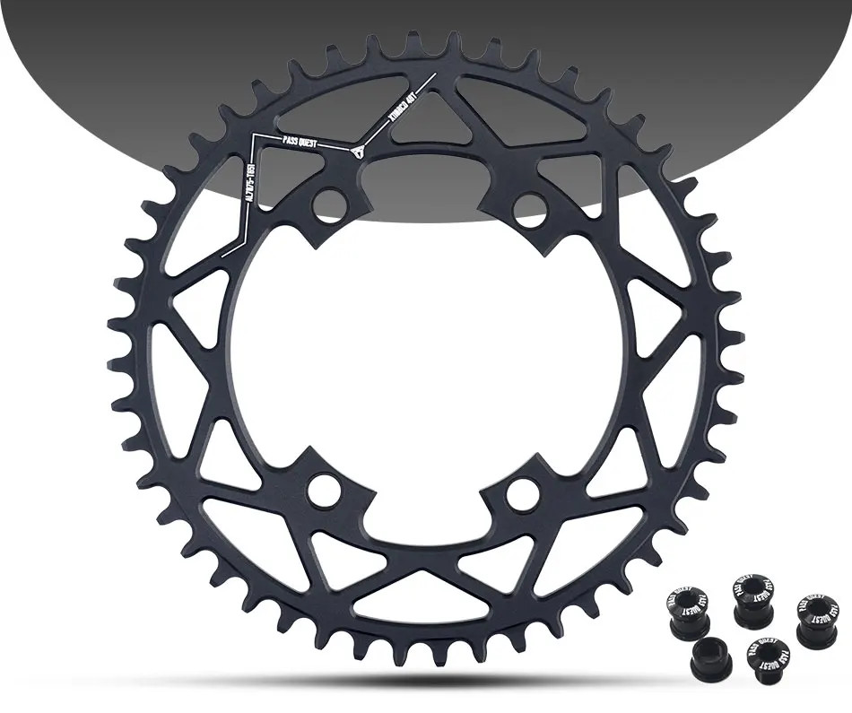 110BCD Chainring Road Bike Narrow Wide Chainwheel 36T-58T for Crankset