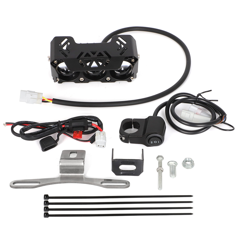 US Dirt Bike LED Light Headlight & Switch Kit For Kawasaki Honda Yamaha Suzuki