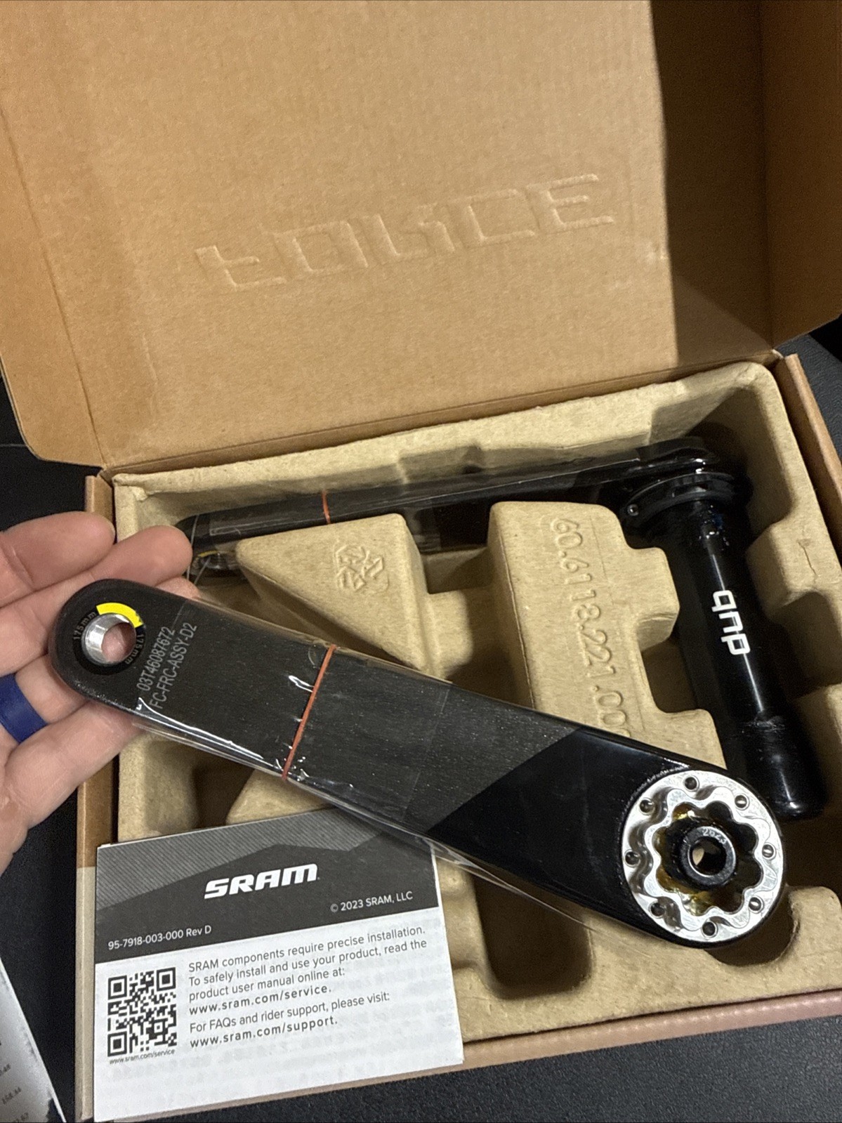 Sram Force D2 Carbon Road Crank Arms Dub Regular 175 (9479-6)
