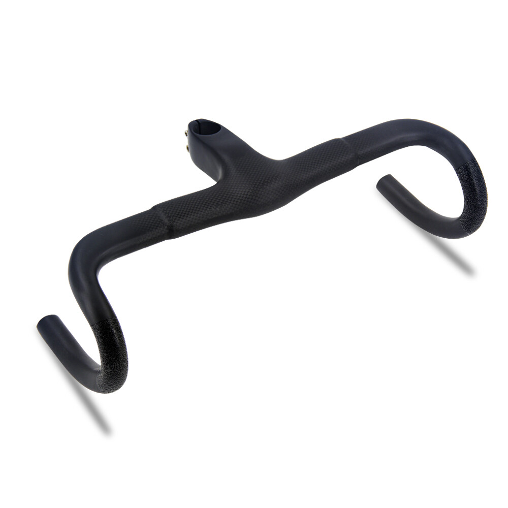1-1/8″ Integrated Carbon Road Bicycle Handlebar 3K Matte Drop Racing Handle Bar