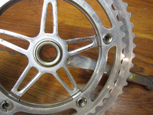 VINTAGE NERVAR SPORT 170L 52/42T COTTER PIN CRANK SET
