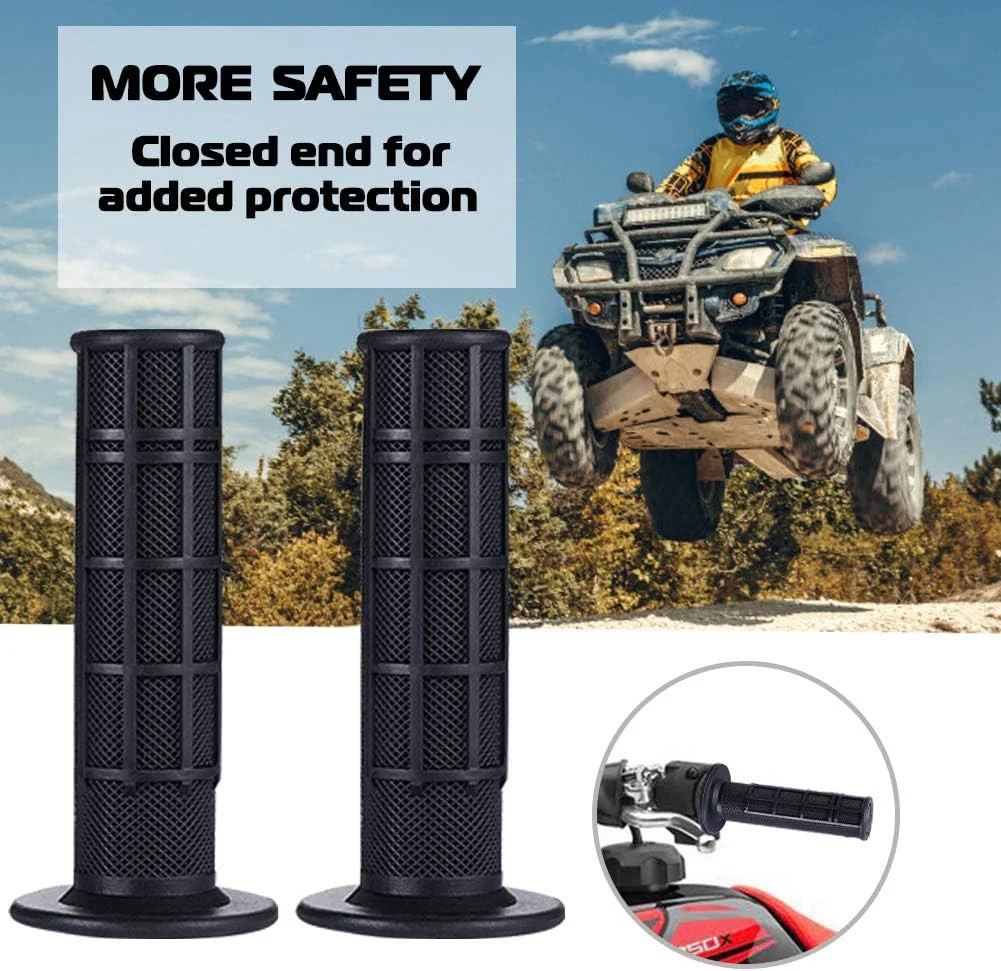 7/8» ATV Grips Universal Handlebar Grips Soft Rubber Motorcycle Grip for ATV Po