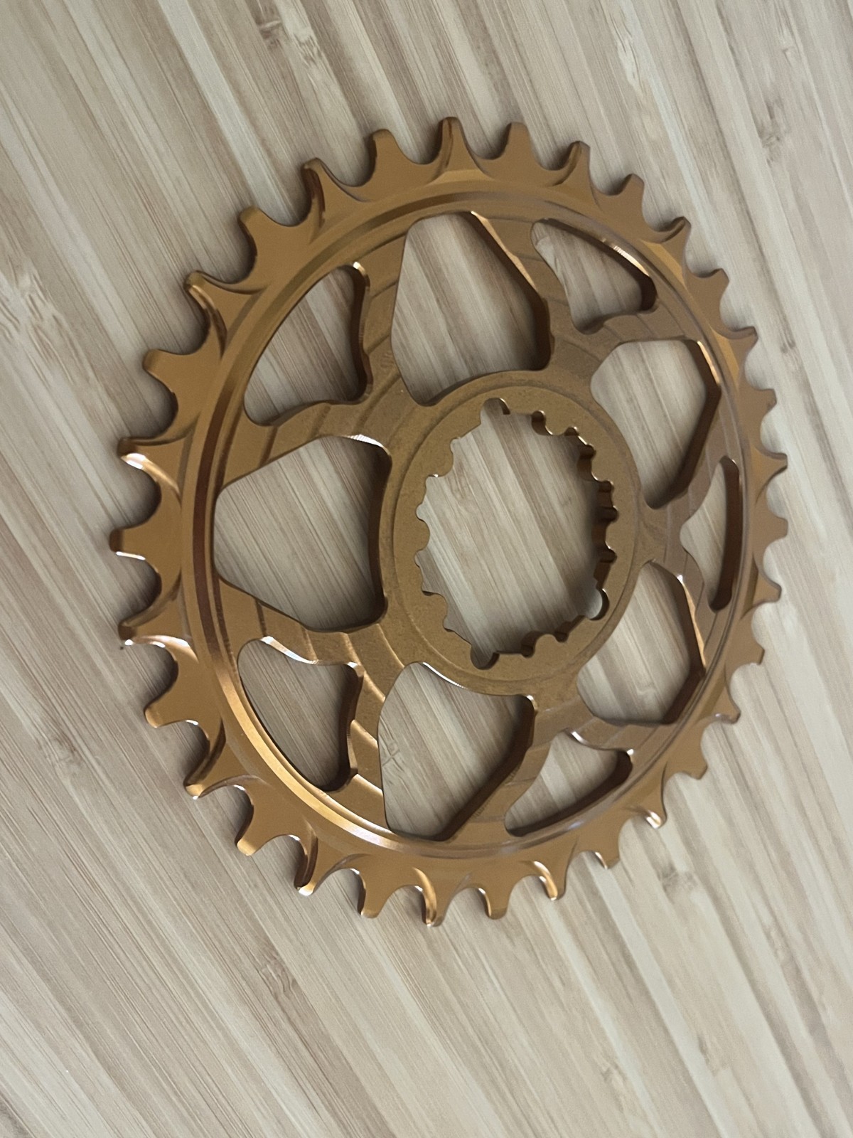 5Dev 7075 Classic Chainring – 32t, 3mm Boost, 3-Bolt SRAM Direct Mount, Kashima