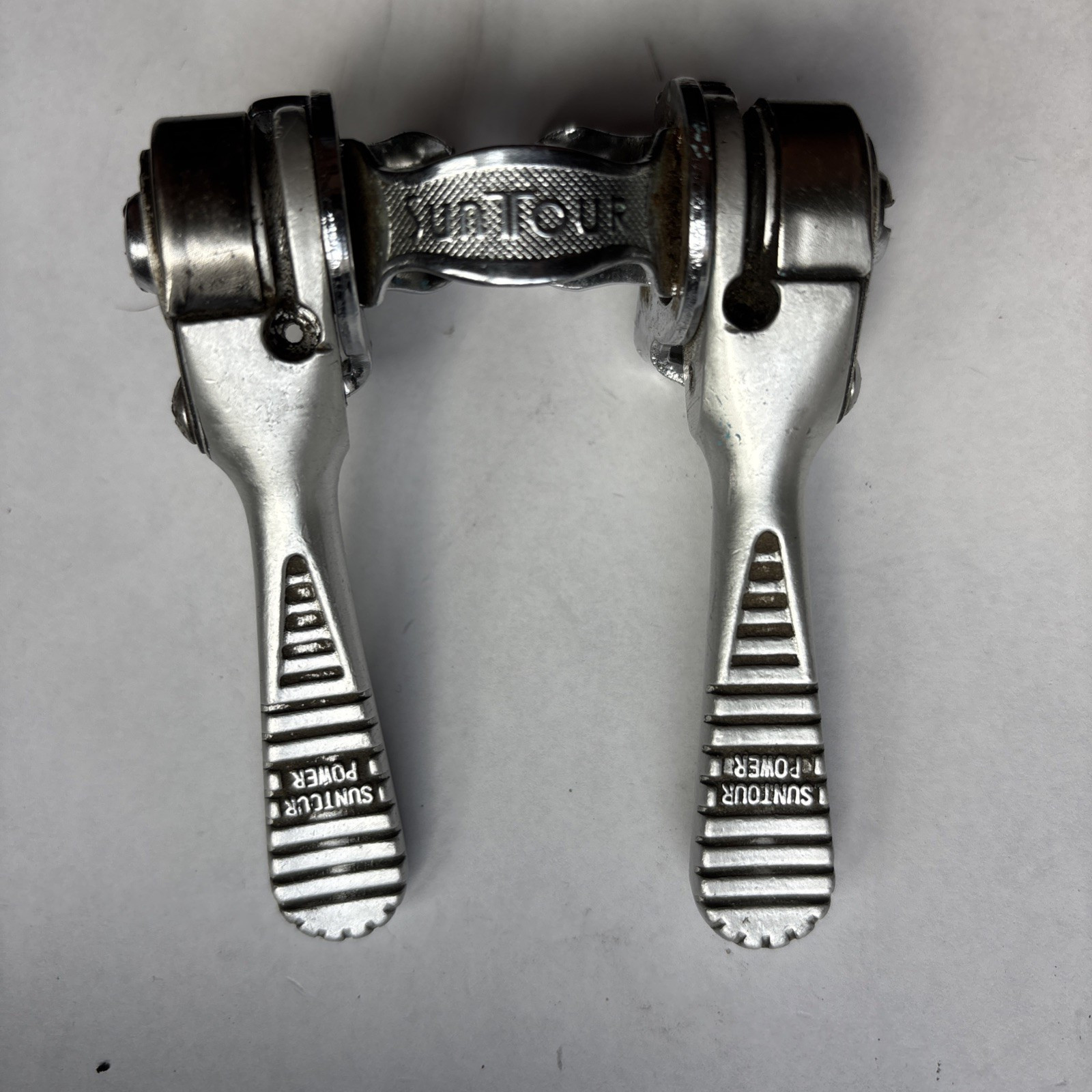 SunTour LD-1500 POWER SHIFTER Ratcheting Downtube Shifter Set EXC