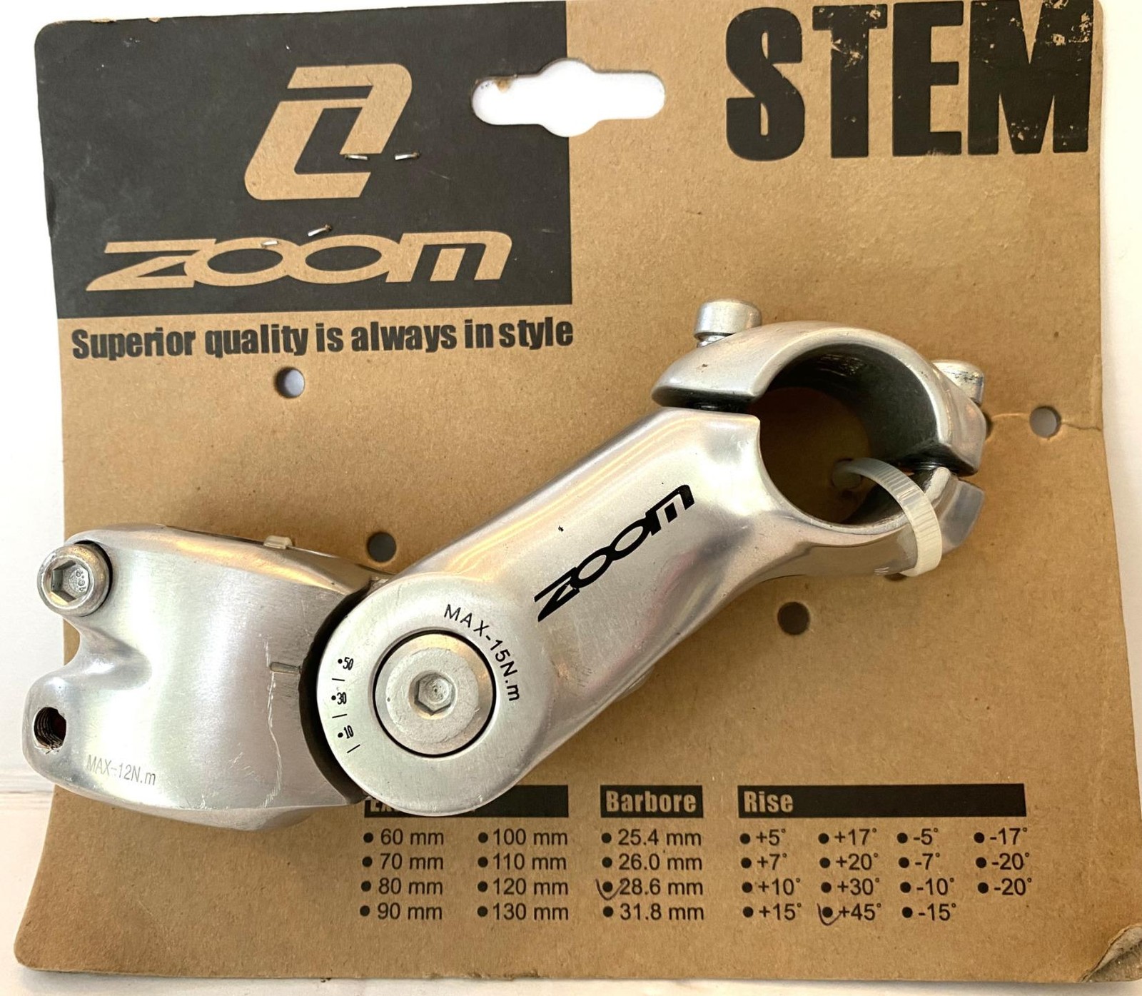 New Zoom Adjustable STEM 105mm 26.0mm Handlebar 1-1/8″ 80-130°