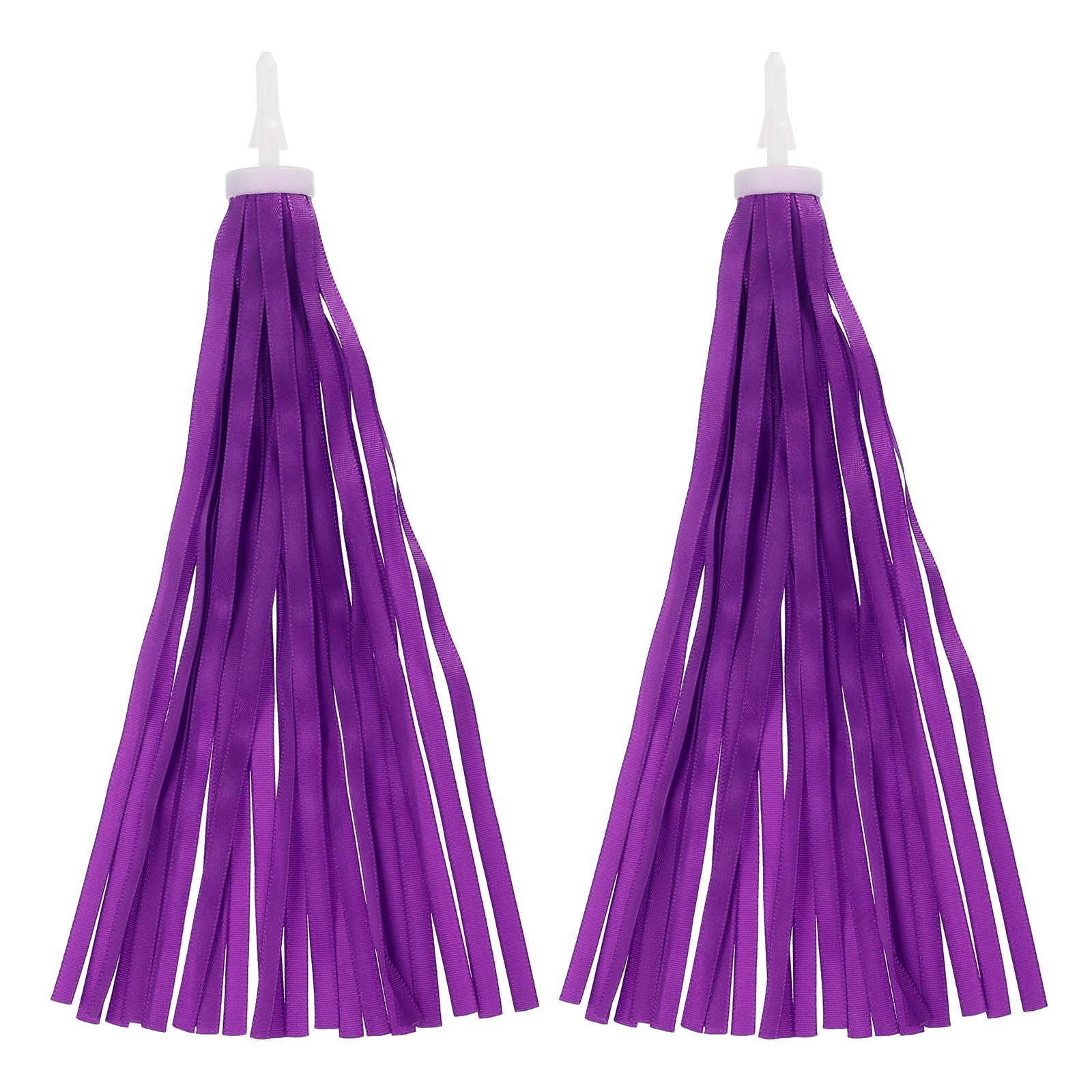 Bike Streamers Scooter Handlebar Tassels Grips Ribbon Purple