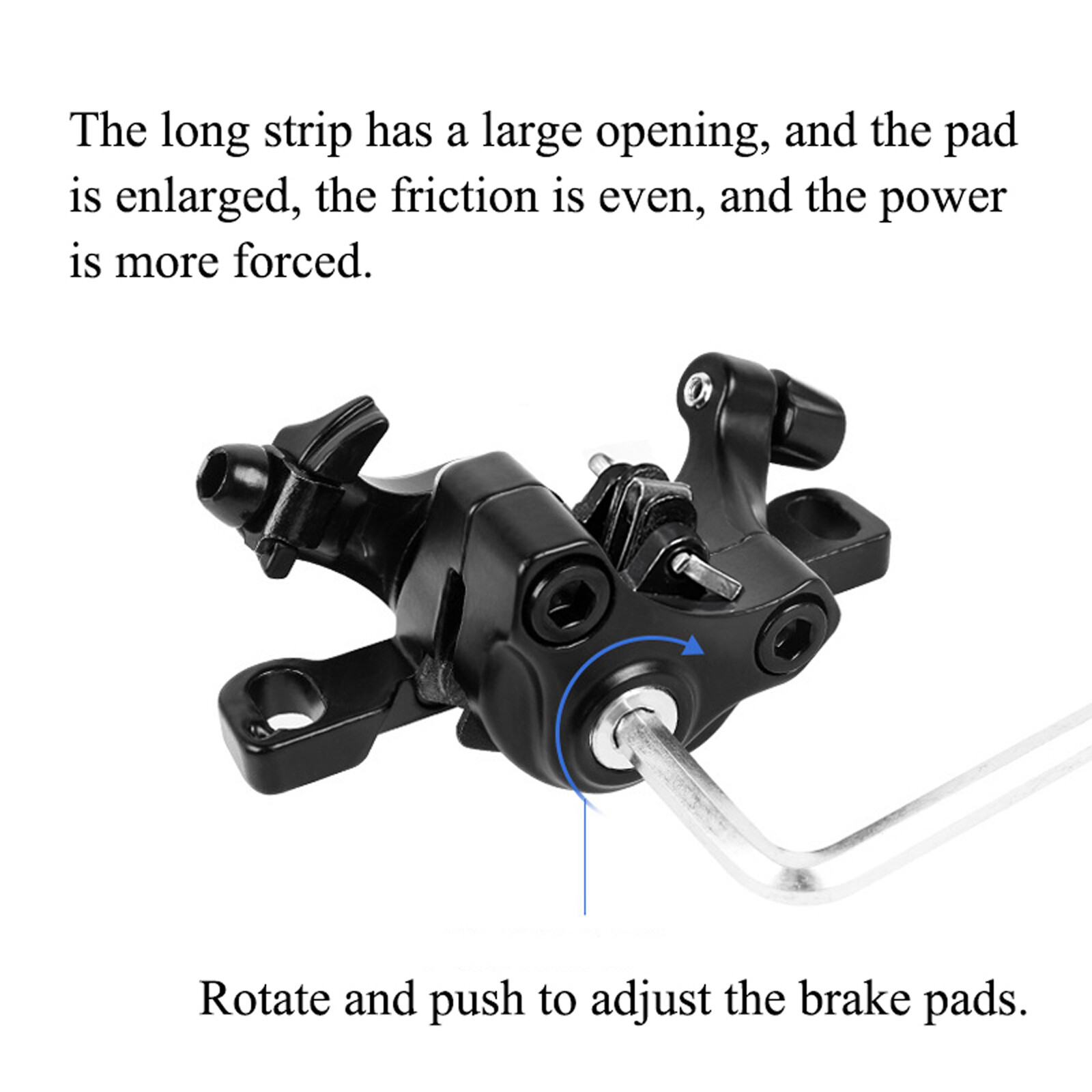 BUCKLOS Mechanical Linaer Pull Disc Brake Caliper Mountain Bike Front Rear 160mm