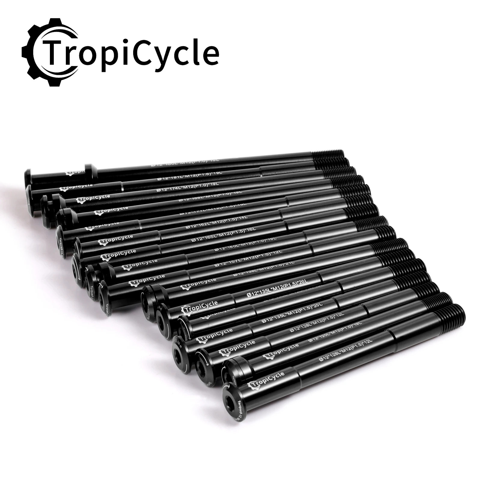 Bike Thru Axle M12 Front Rear Aluminum Alloy MTB Road 12×100 110 142 148 174mm