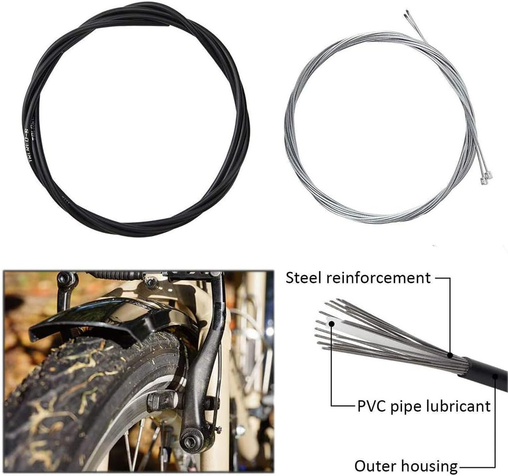 Universal Bike Shift Cable Housing Kit Set Bicycle Shifter Cable Set Derailleur