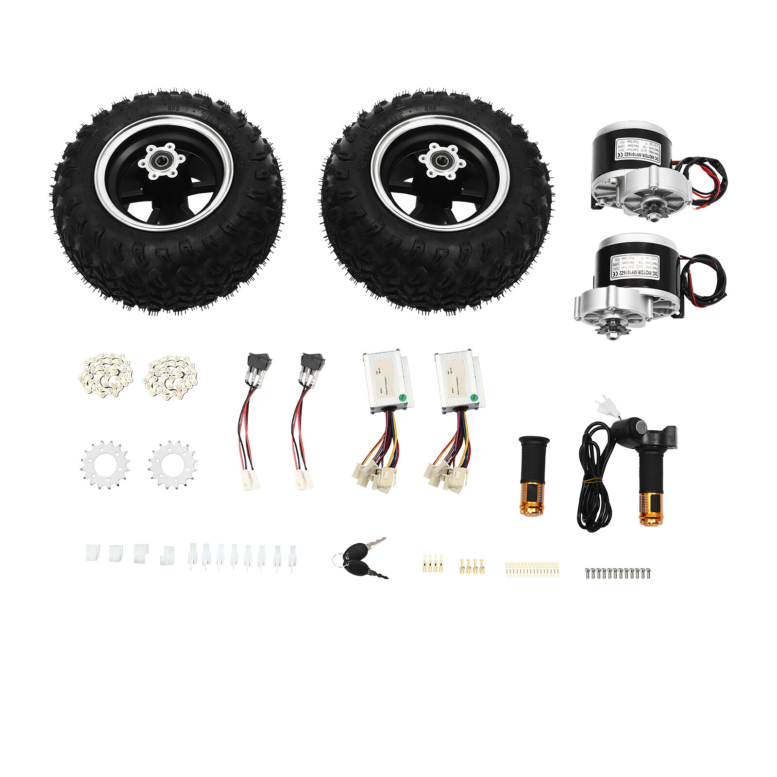 10 In 24V 250W Motor Drive Air Wheel Conversion Kit for Electric Scooter