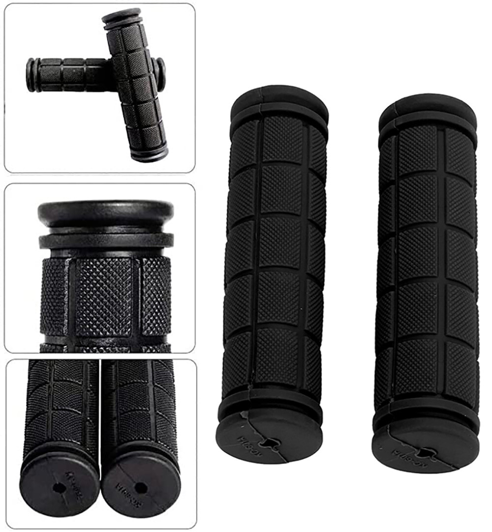 2 PC Mountain Bike Bicycle Cycling Handlebar Anti-Slip Soft Rubber Hand Grips