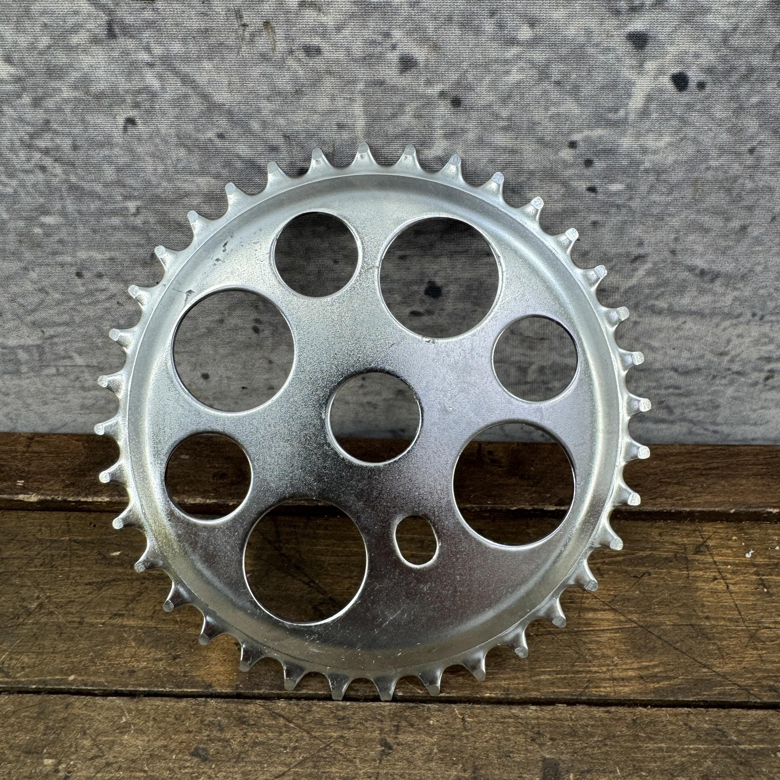 Lucky 7 Sprocket Chainring 36T Silver One Piece Crank Bike Fits Vintage Schwinn