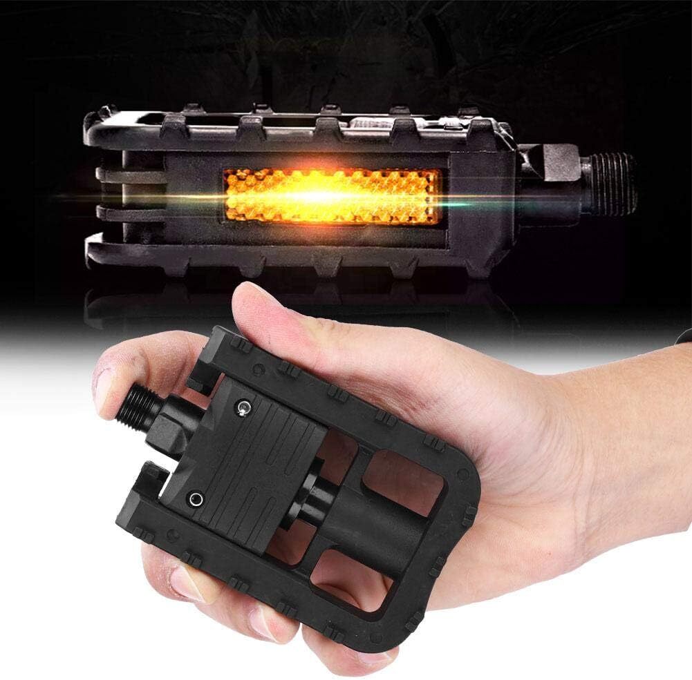 1 x Pair Foldable Bike Bicycle Pedals Mountain Bike Pedals With Reflectors 9/16″
