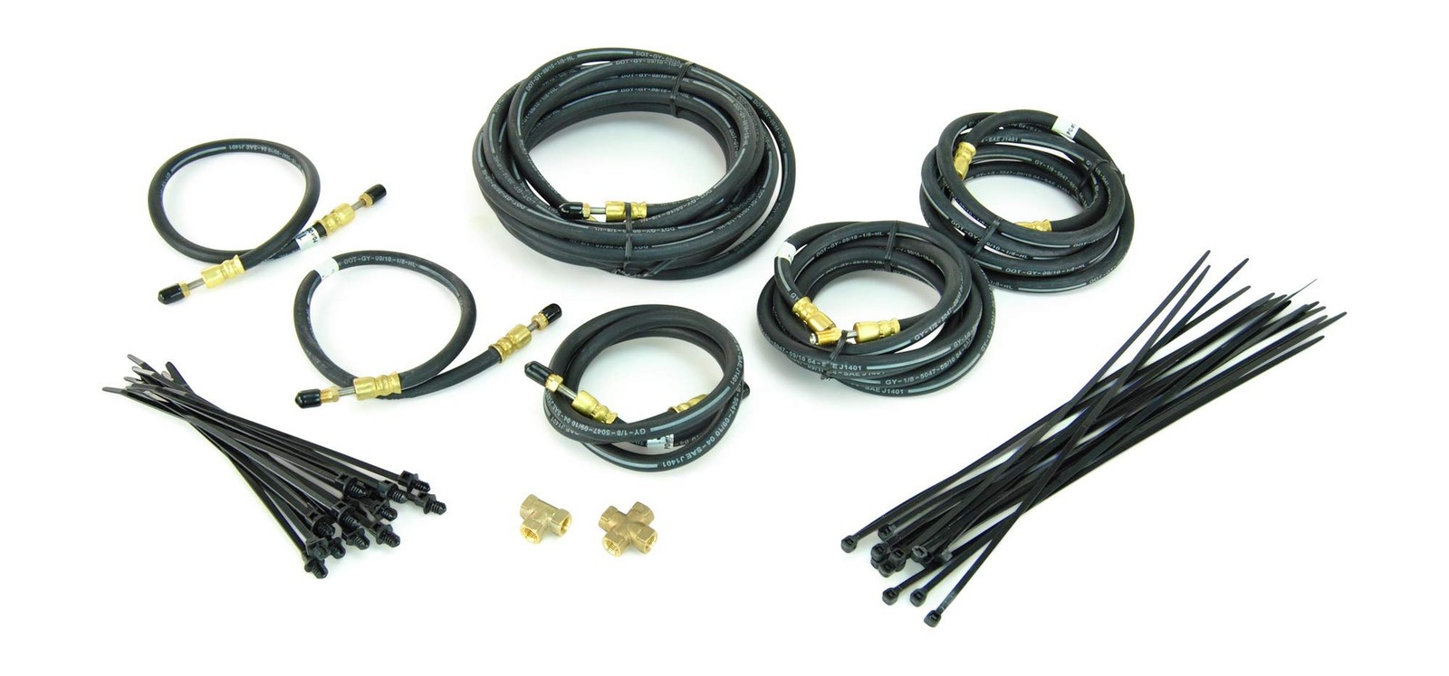 Tandem Axle Trailer Brake Line Kit 20 ft With Flexible Hydraulic Rubber Hoses…