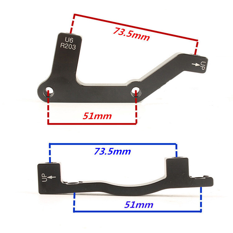 Disc Brake Caliper Mount Adapter Front Rear PM IS 160mm 180mm 203mm Bike Rotor