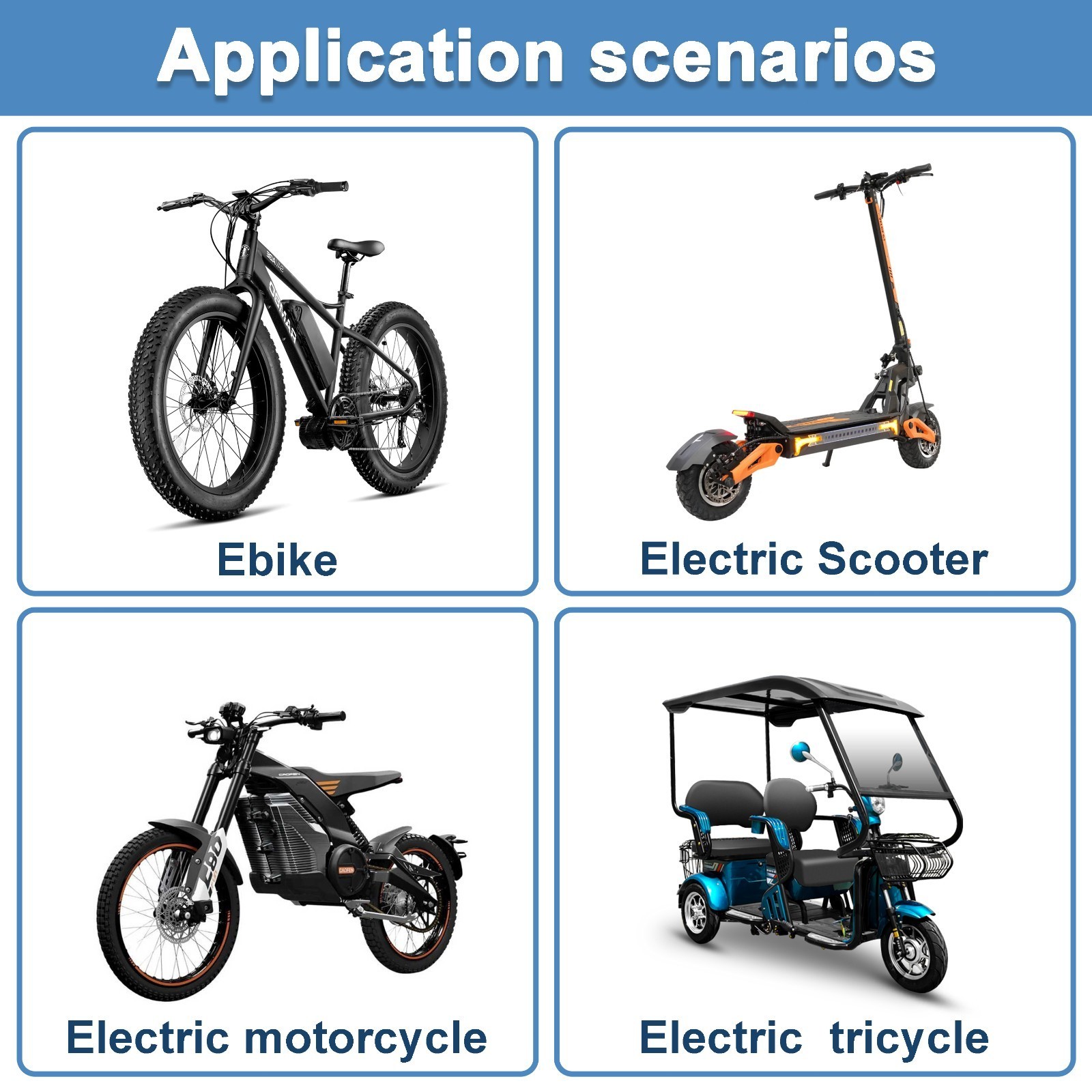 48V 10Ah Bike Lithium Battery w/ XT60 Plug 30A BMS Electric Bicycle 750W Motors