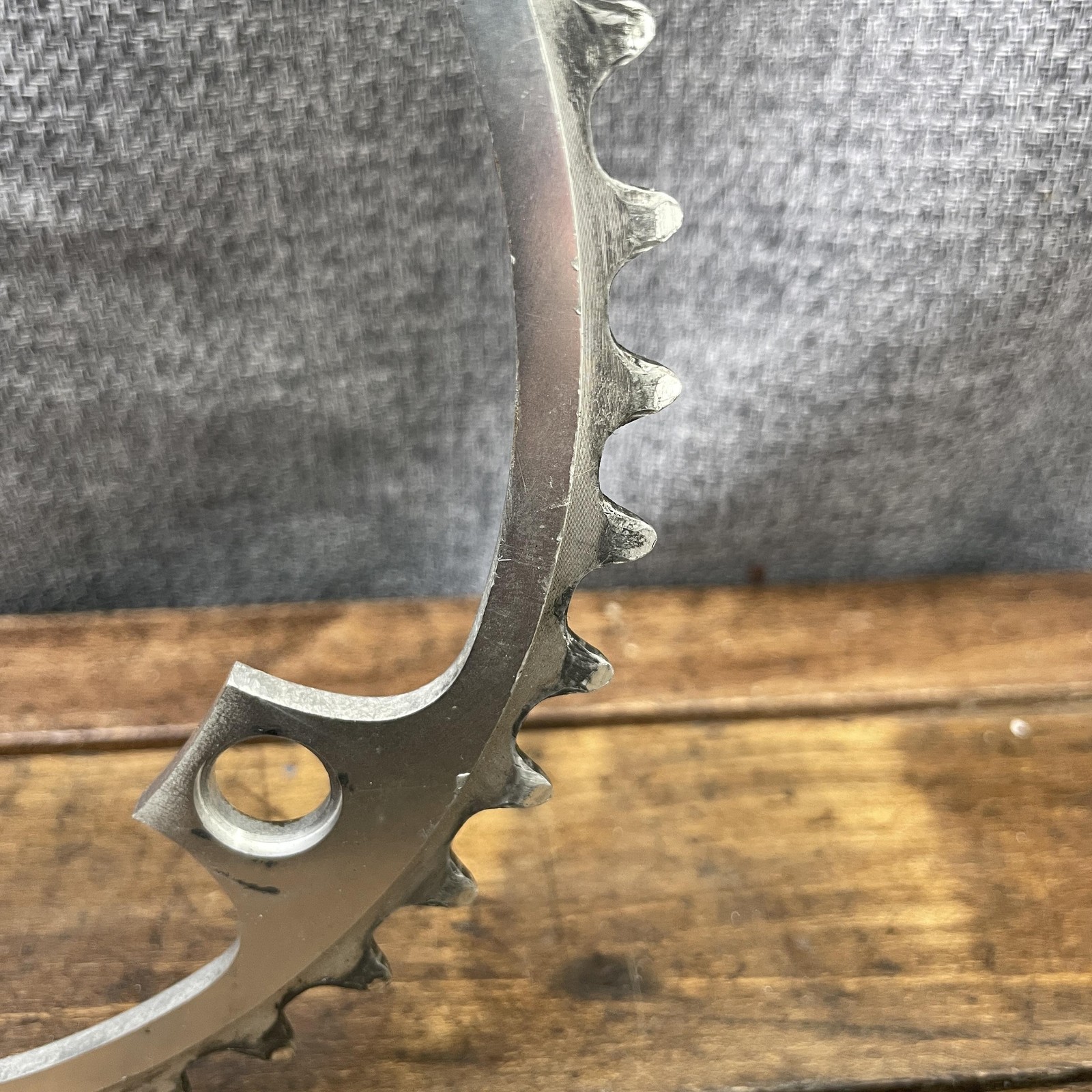 Vintage Shimano 42t Chainring 130 BCD 5-Arm Silver Alloy Road Bike 42 Tooth