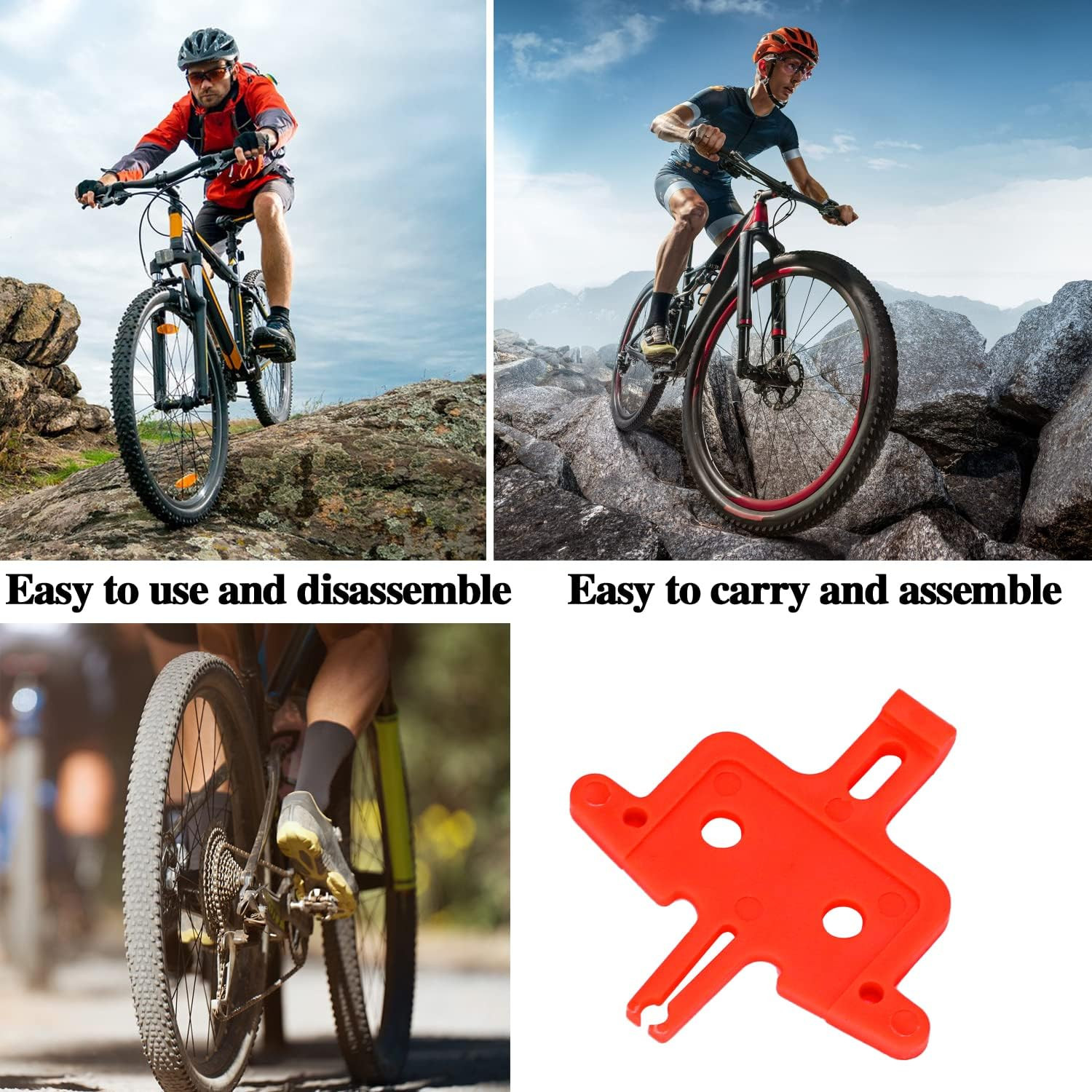 6PCS Bicycle Brake Pads Spacer Hydraulic Disc Brake Pads Spacer Hydraulic Bike B