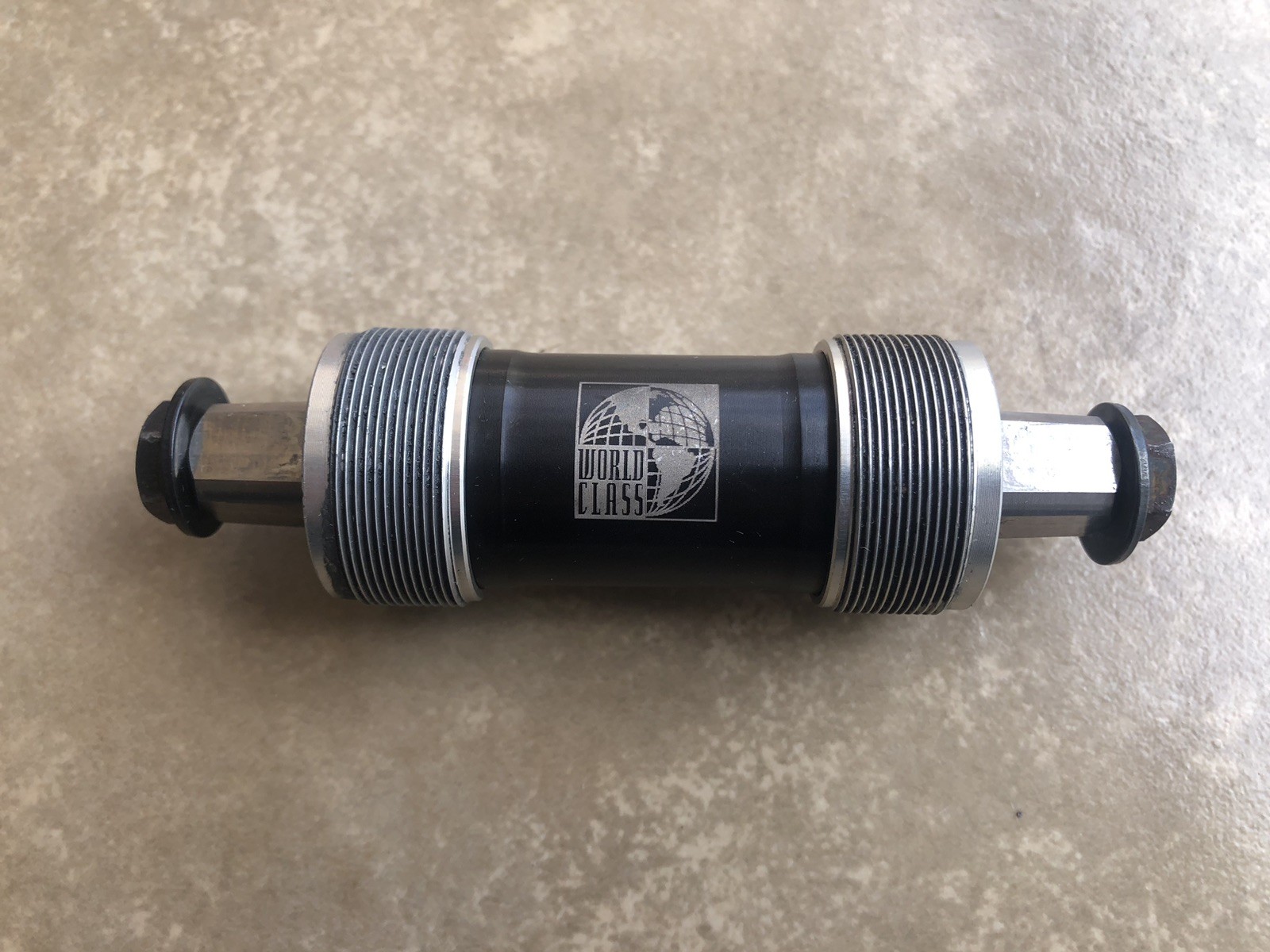 World Class Ti Bottom Bracket, 68 x 103 mm, Square Taper Titanium Great Shape